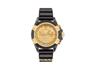 Versace Icon Active Quartz Watch, Polycarbonate, Golden, 44 mm, VEZ701623