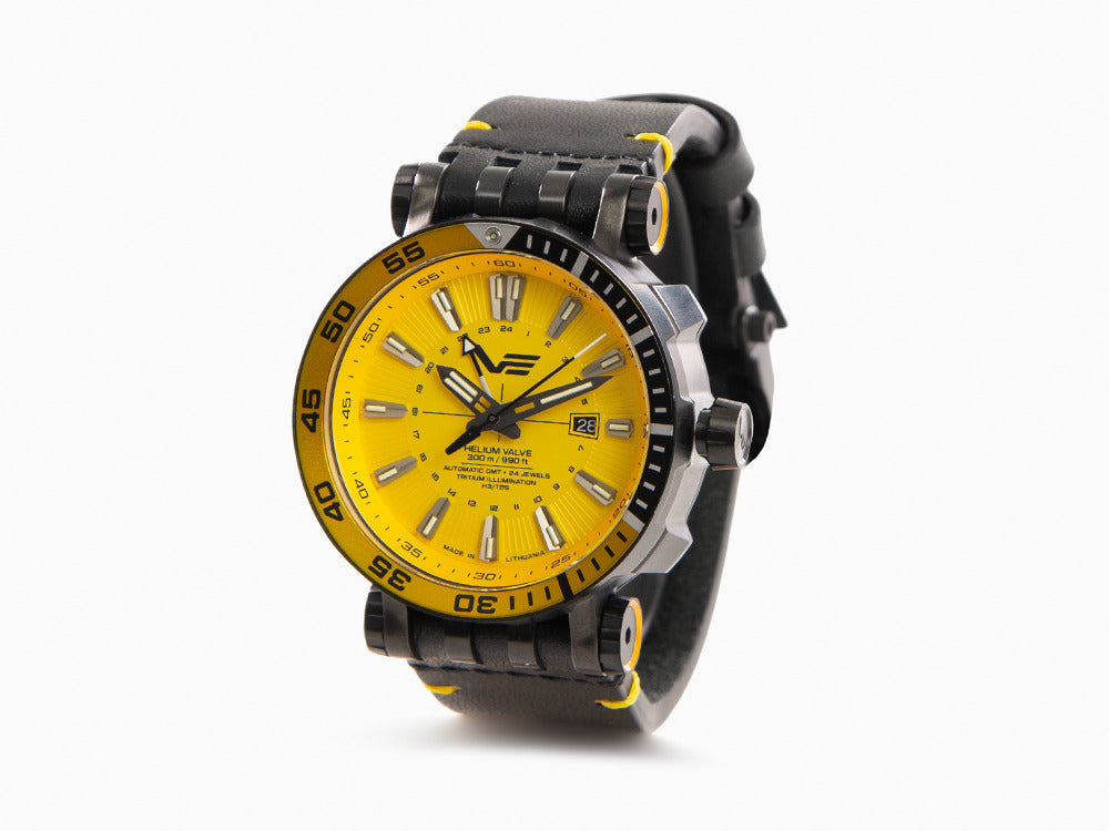 Vostok Europe Energia II GMT Automatic Watch PVD Yellow LE NH34 57 Iguana Sell