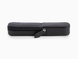 Visconti Accesorios 1 Pen Case, Leather, Rigid, Zip, Black, KL40-01