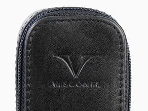 Visconti Accesorios Pen Case, Leather, 2 Writing Instruments, Black, KL40-02