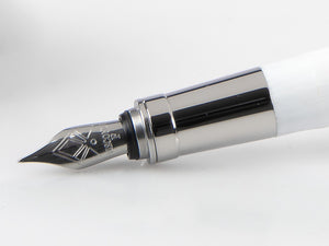 Visconti Rembrandt Fountain Pen, Acrylic Resin, White, KP10-06-FP