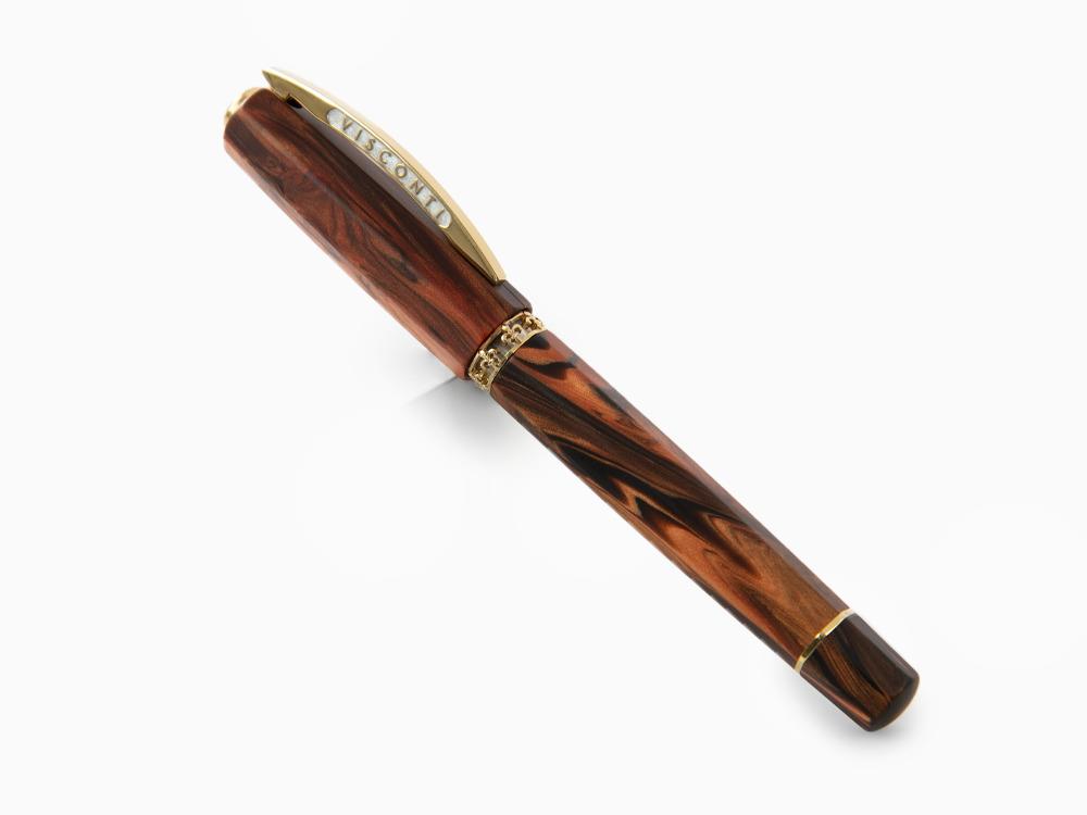 Visconti Medici Rollerball pen, Resin, Gold plated, KP17-40-02-RB