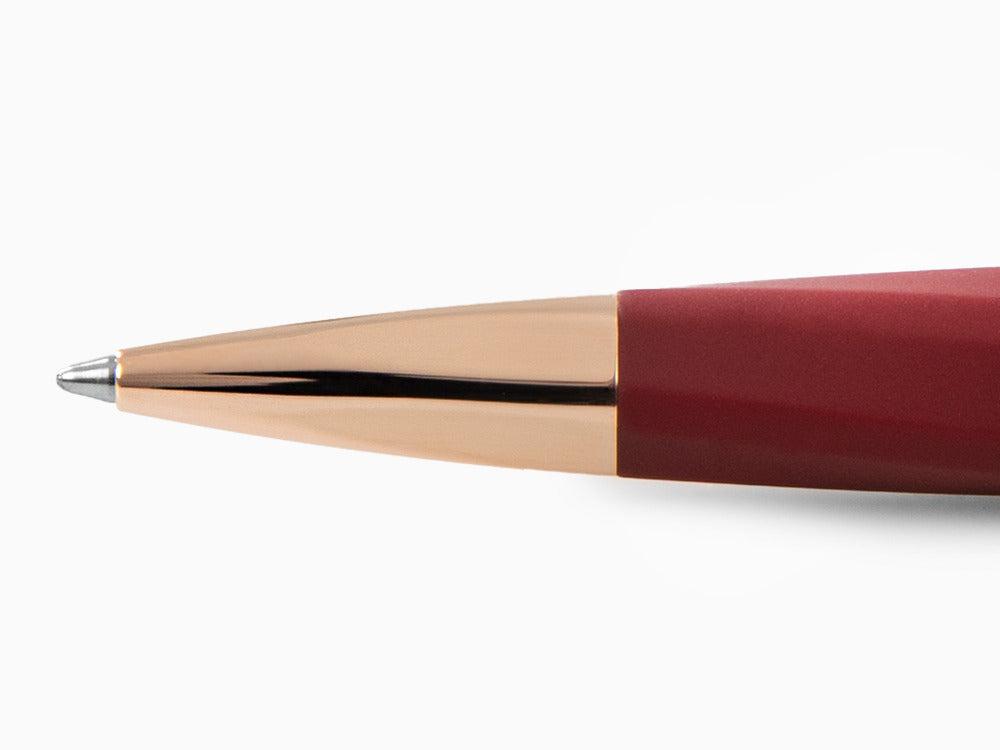 Visconti Divina Bordeaux Matte Ballpoint pen, Resin, Rose Gold PVD, KP18-14-BP