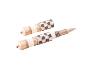 Visconti Checkmate Rollerball pen, Bronze, Ivory, Limited Edition, KP62-01-RB