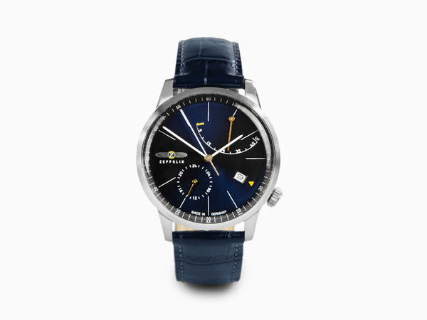 Zeppelin Flatline Automatic Watch Blue 40 mm Si 7366 3 Iguana Sell