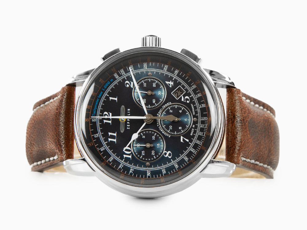 Zeppelin LZ126 Los Angeles Automatic Watch, Blue, 42 mm 