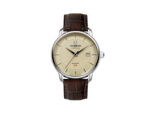 Zeppelin LZ 120 Bodensee Automatic Watch, Beige, 40cm, Leather strap, 8160-5