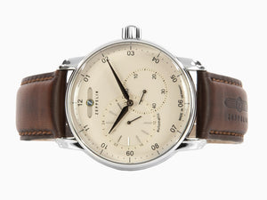 Zeppelin Captain Line Automatic Watch, Beige, 43 mm, Leather strap, 8662-5