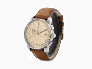 Zeppelin Méditerranée Chrono Quartz Watch, Beige, 40 mm, Day, 9670-5