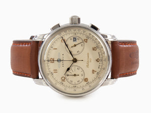 Zeppelin Méditerranée Chrono Quartz Watch, Beige, 40 mm, Day, 9670-5