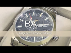 Ball Engineer II Moon Phase Automatic Watch, Ball RR1801, 41 mm,  NM2282C-SJ-GY