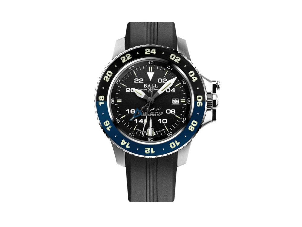 Ball Engineer Hydrocarbon AeroGMT Sled Driver Automatic Watch, Black, COSC