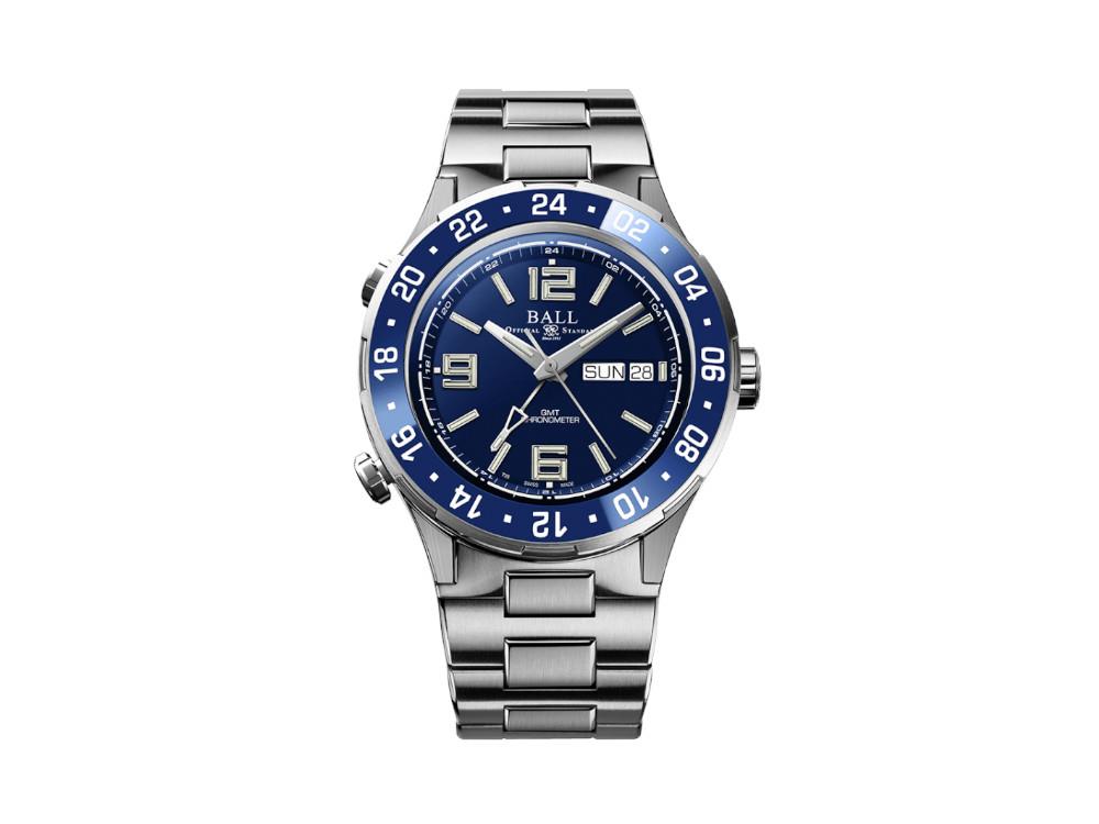 Ball Roadmaster Marine GMT Automatic Watch, Blue, 40 mm, L.E., DG3030B-S6CJ-BE