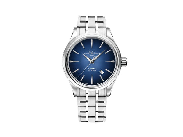 Ball Trainmaster Legend Automatic Watch 40 mm Blue Bracelet NM9080D S1J BE