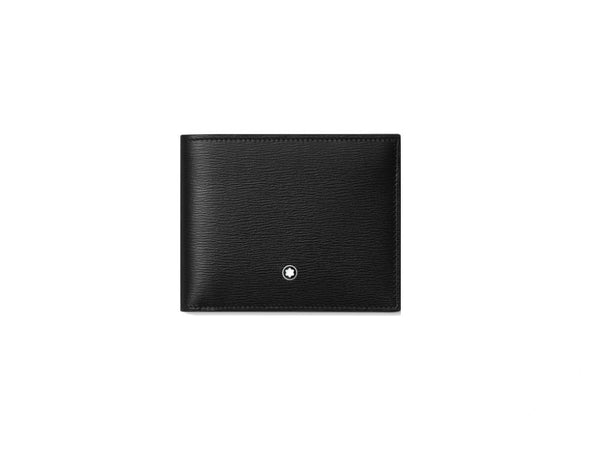 Montblanc Meisterstück Wallet, Black, Leather, Jacquard, 6 Cards, 5525 -  Iguana Sell