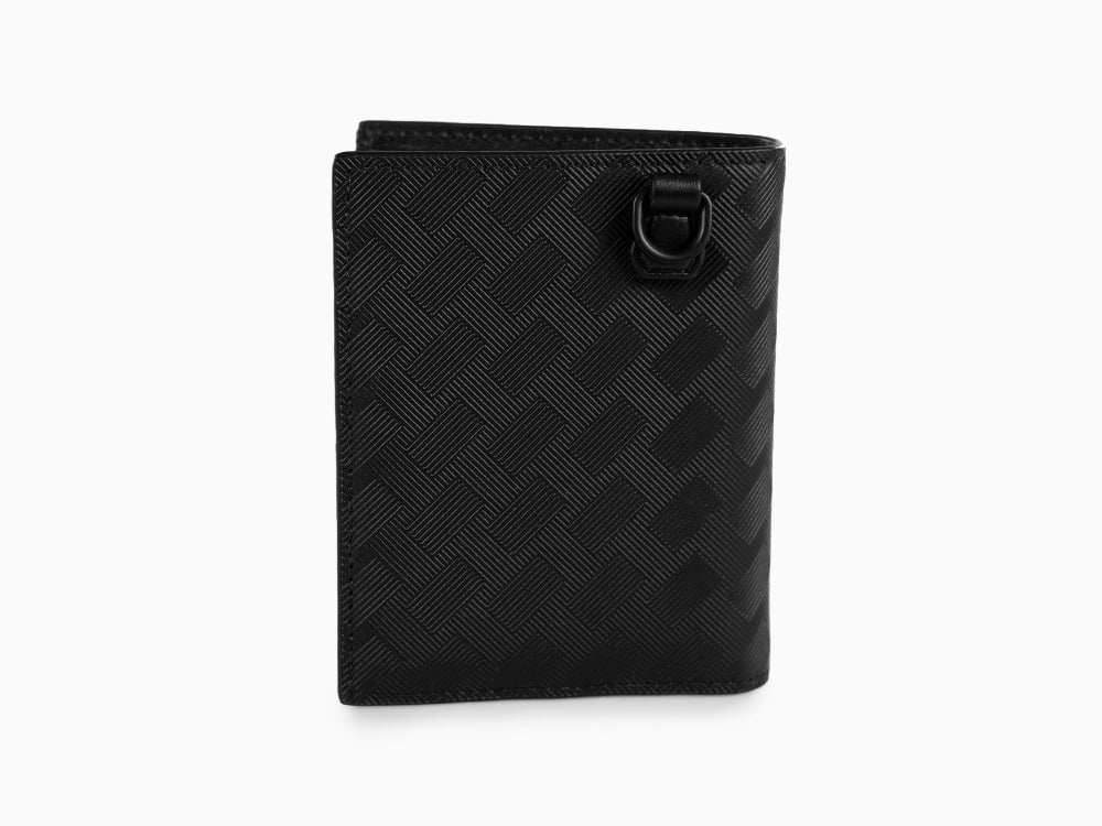 Montblanc Extreme 3.0 Compact Wallet, Black, Leather, Cotton, 6 Cards,  129975