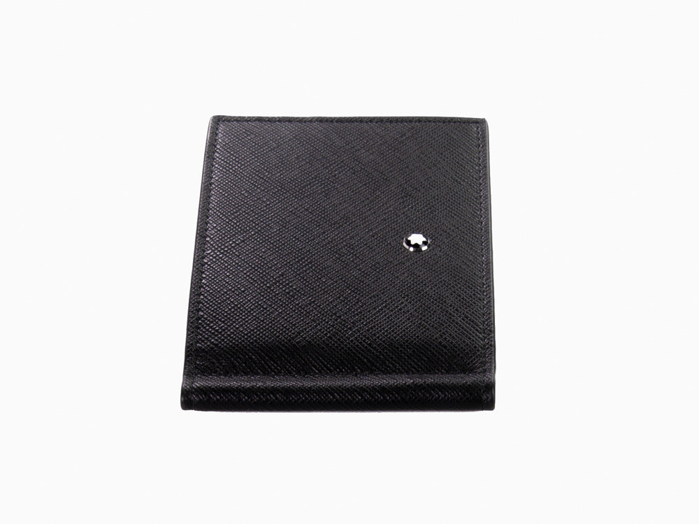 Montblanc Meisterstuck 6cc Leather Wallet with Money Clip Black