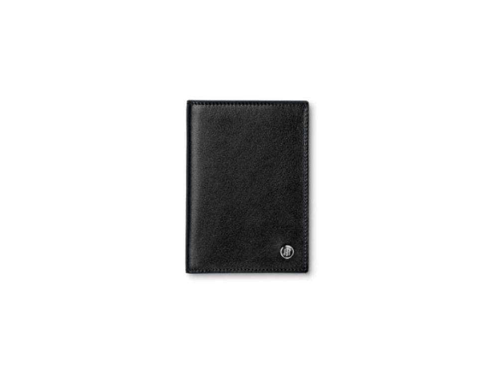 Montegrappa Signet Series Coat Wallet, Black, Leather, Jacquard, Cards, IC00WA03