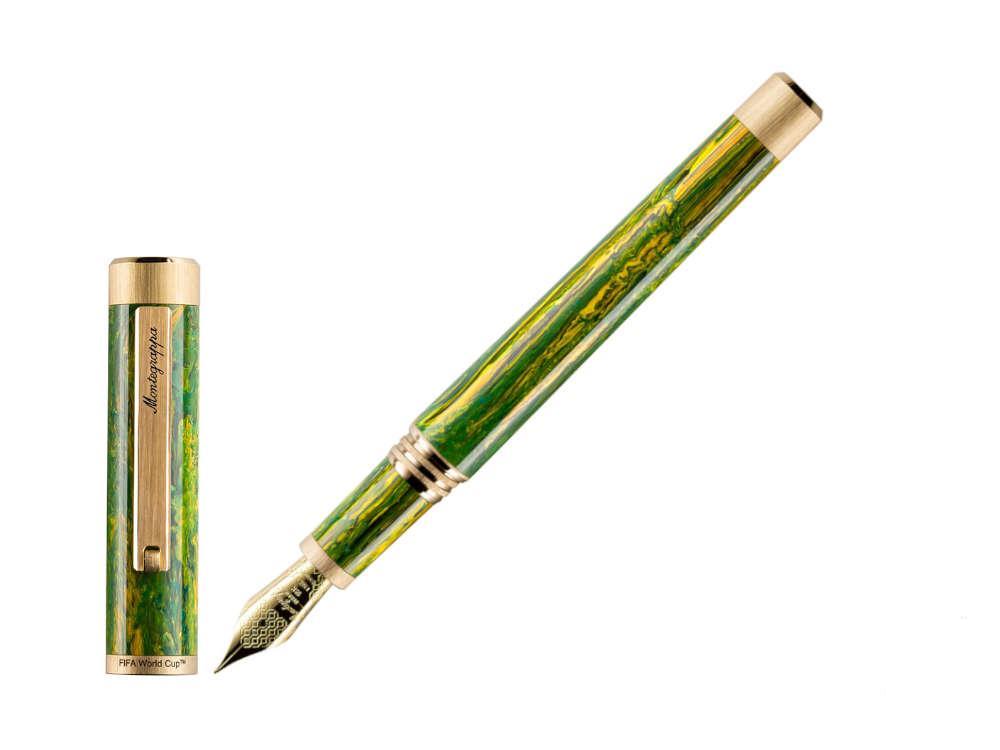 Montegrappa FIFA Classics Limited-Edition 14ct Yellow Gold-Plated Stainless-Steel and Resin Fountain Pen and Notebook Set