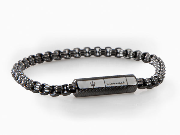 Maserati Gioielli Bracelet, Steel, Silver, PVD, JM223ATK23