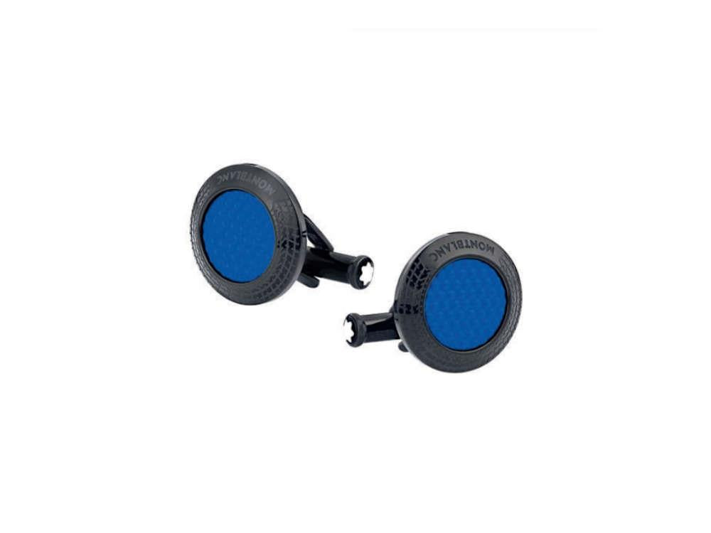 Montblanc Meisterstück Great Masters Pirelli Cufflinks, Steel, Blue, 128396