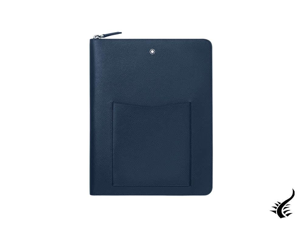 Montblanc Sartorial Notepad Holder with Pockets, Leather, Blue