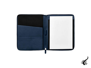 Montblanc Sartorial Notepad Holder with Pockets, Leather, Blue