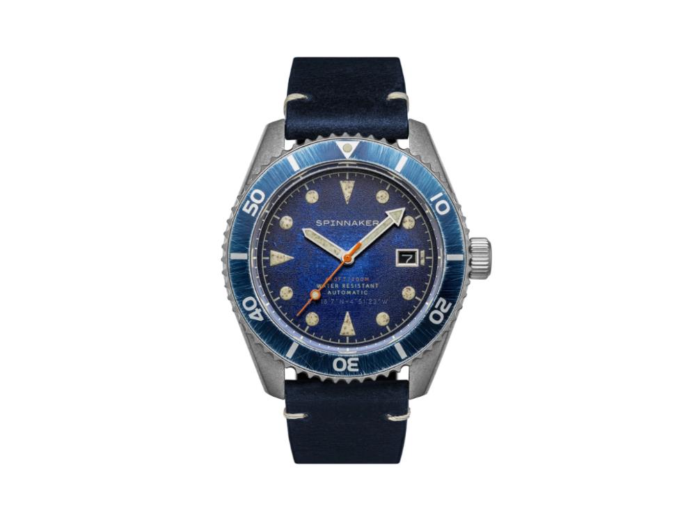 Spinnaker Wreck Automatic Watch, Blue, 44 mm, 20 atm, SP-5089-02