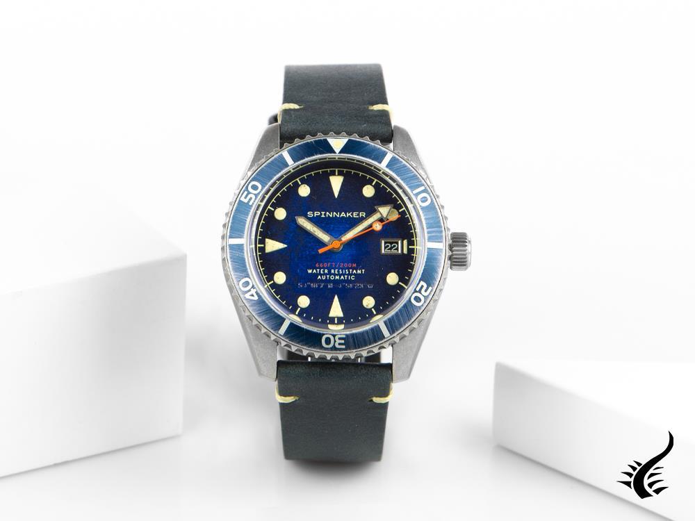 Spinnaker Wreck Automatic Watch, Blue, 44 mm, 20 atm, SP-5089-02