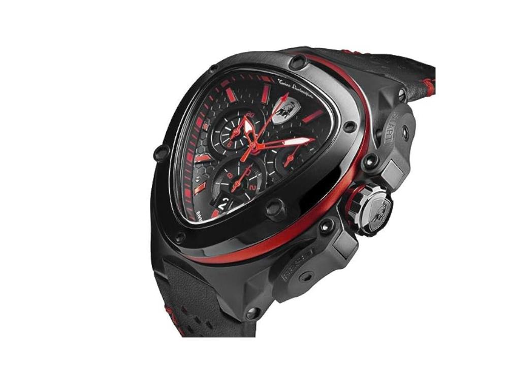 Tonino Lamborghini Spyder X Red Quartz Watch 53 mm Chronograph T9XA
