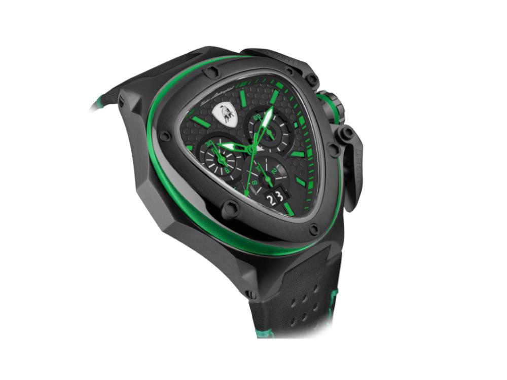 Tonino Lamborghini Spyder X Quartz Watch Green 53 mm, Chronograph 