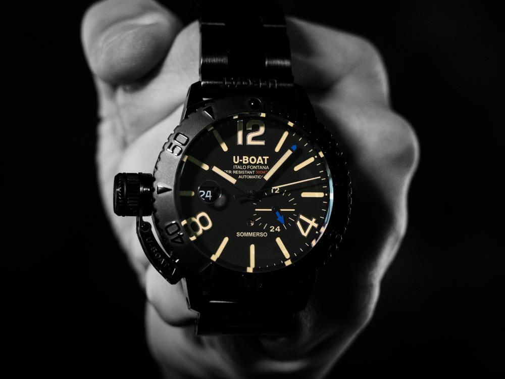 U-Boat Classico Somersso DLC Bracelet Automatic Watch, 46 mm, 9015 