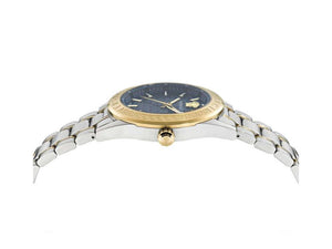 Versace 42 mm, Blue, Watch, V-Code - Sapphire PVD Quartz Iguana Gold, Crystal, Sell