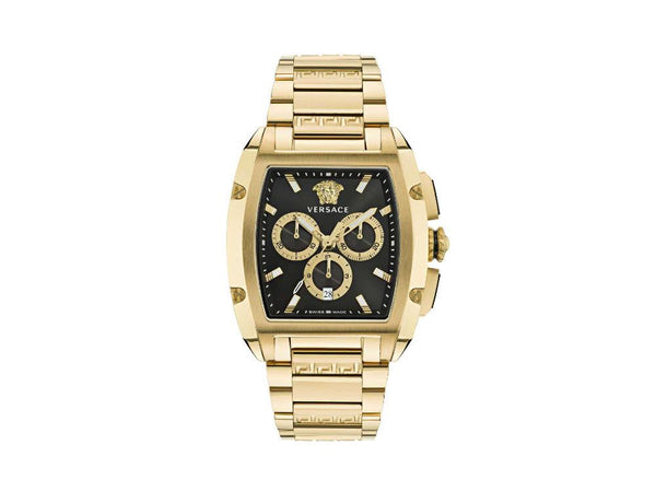 Versace Dominus Quartz Watch PVD Gold Black 42 x 49.50 mm VE6H00523
