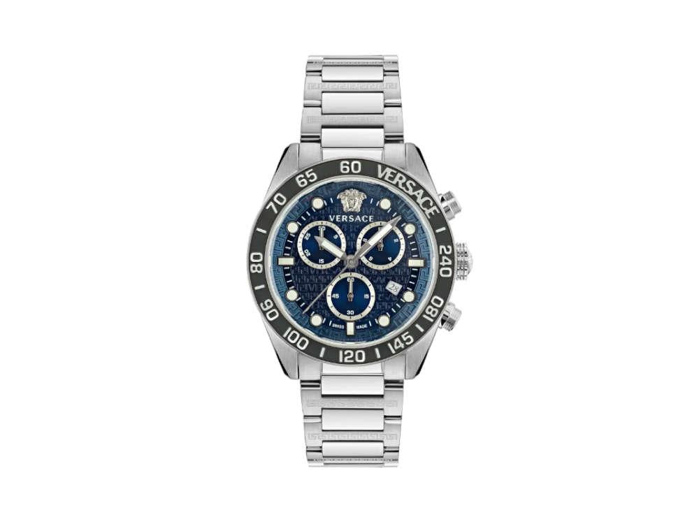 Versace Greca Dome Chrono - mm, Watch, Quartz Blue, Sapphire Crystal, 43 Sell Iguana