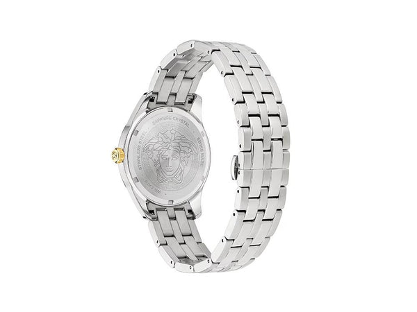 Versace Greca Time GMT VE - mm, Sapphire Crystal, Sell Blue, Quartz 41 Watch, Iguana
