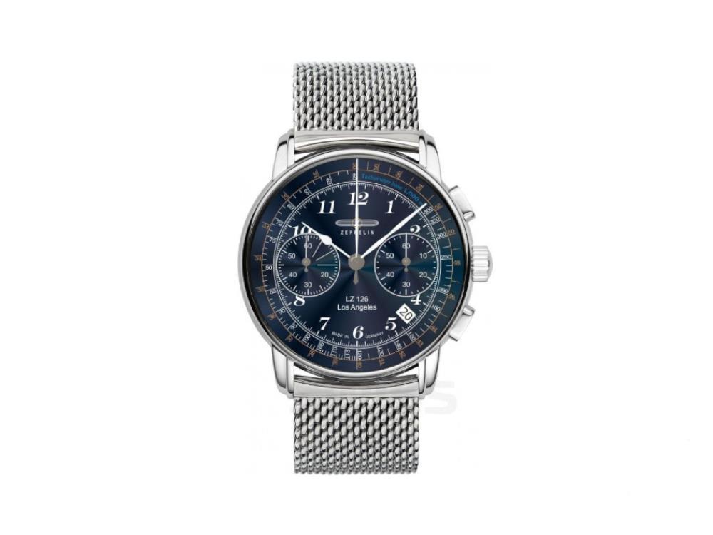 42 Quartz Watch, mm, Angeles - Zeppelin Blue, 7614M-3 LZ126 Sell Iguana Los