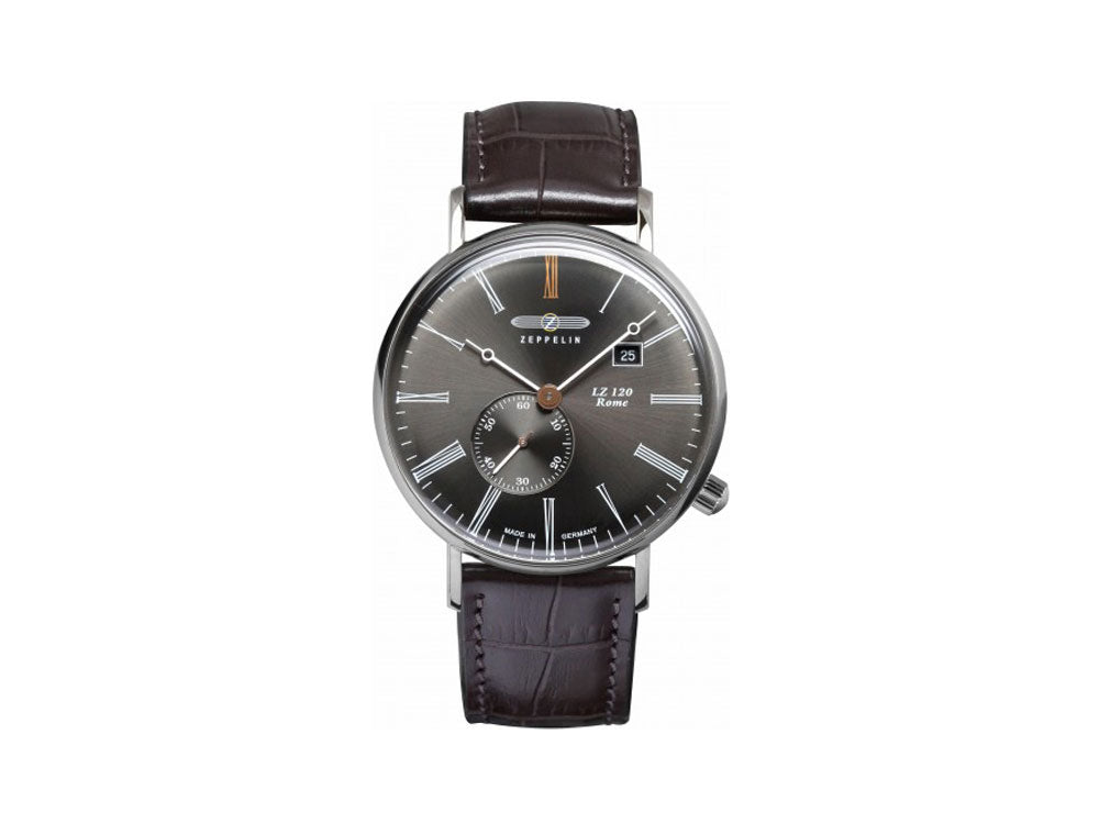 Zeppelin LZ120 Rome Quartz Watch, Anthracite, 41 mm, Day, 7134-2